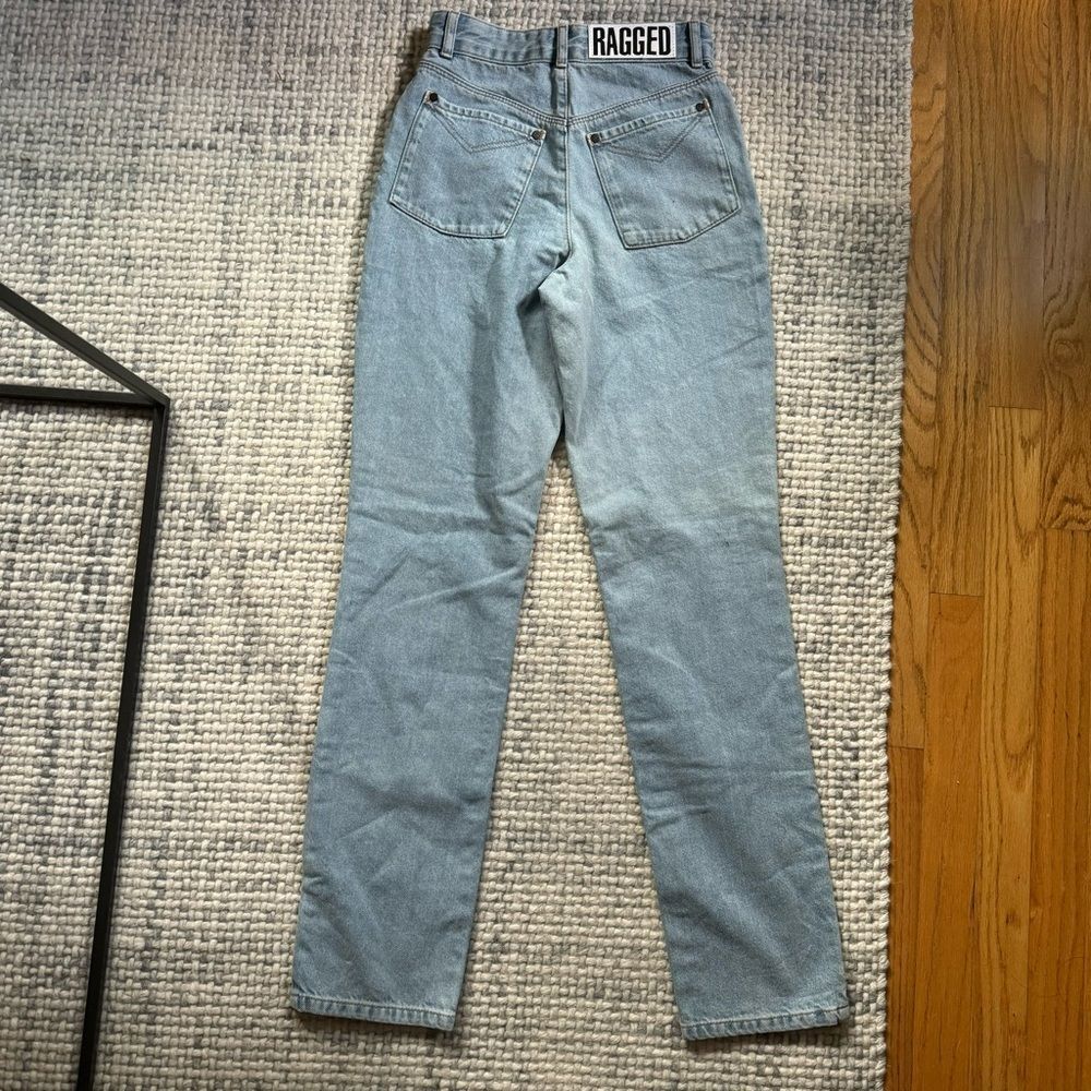 The Ragged Priest Light Wash High Rise Straight Leg Jean 26